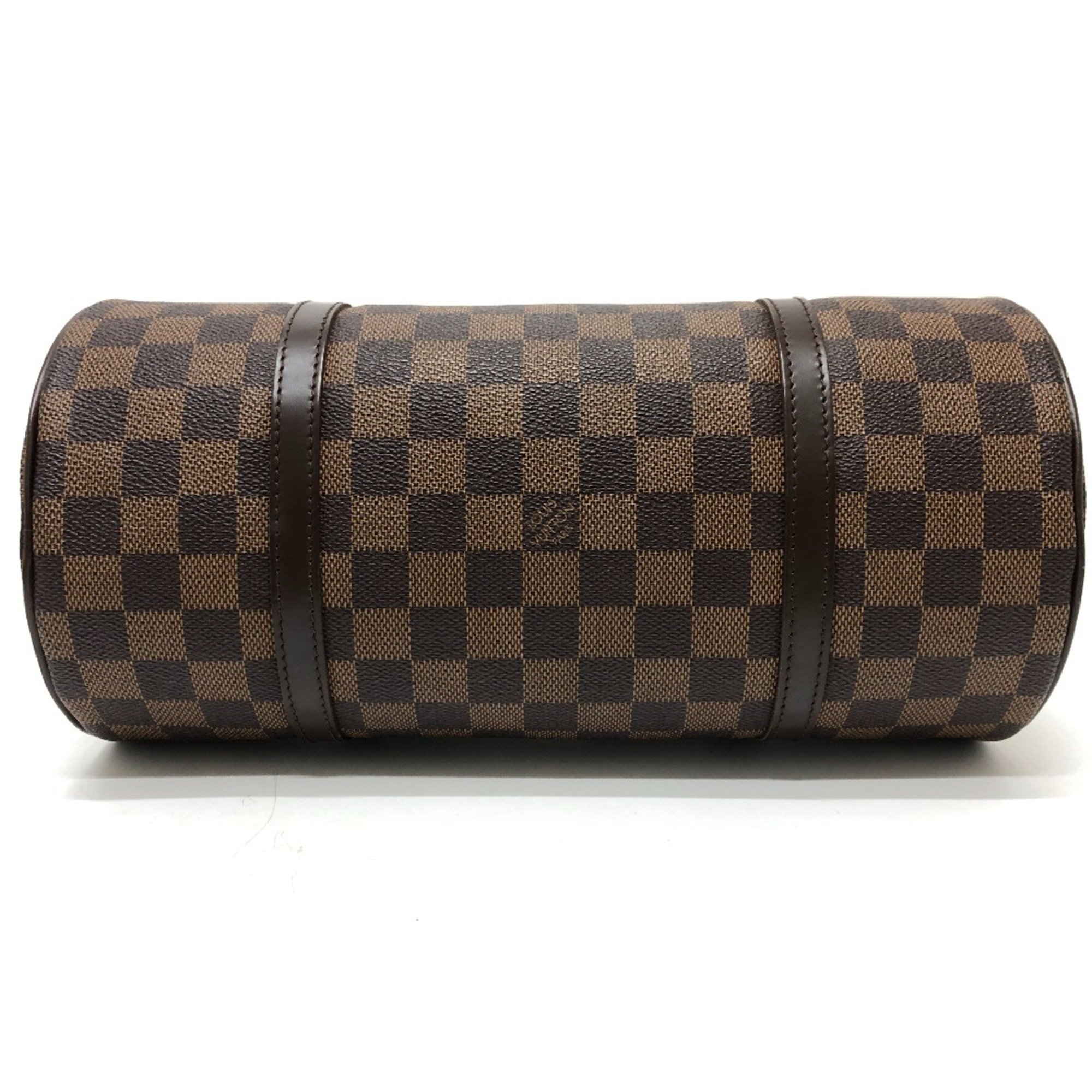 Louis Vuitton N51303 Damier Cylindrical Tote Bag Hand Bag Brown GoldHardware