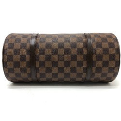 Louis Vuitton N51303 Damier Cylindrical Tote Bag Hand Bag Brown GoldHardware