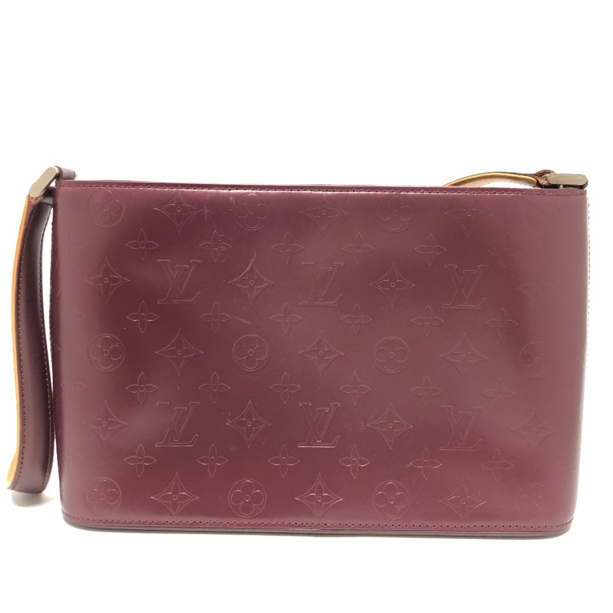 Louis Vuitton M55126 Monogram mat shoulder bag bag Shoulder Bag purple SilverHardware