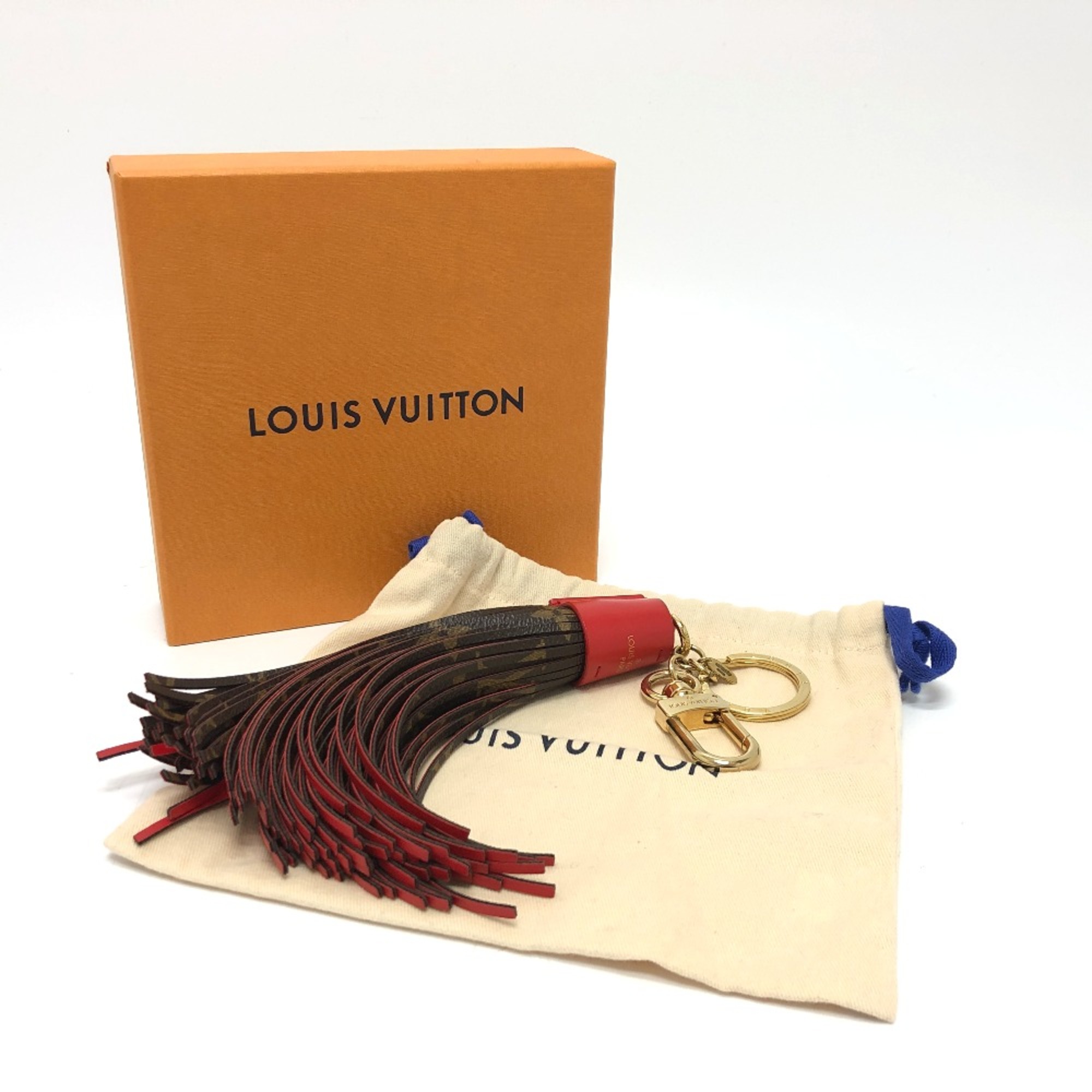 Louis Vuitton M78616 Monogram Charm Brown/Red GoldHardware