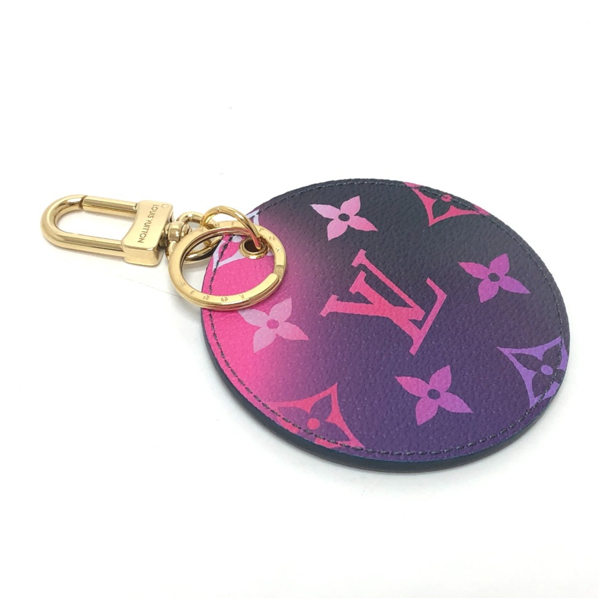 Louis Vuitton M00665 Monogram Gradient bag charms and accessories Key Holder purple GoldHardware