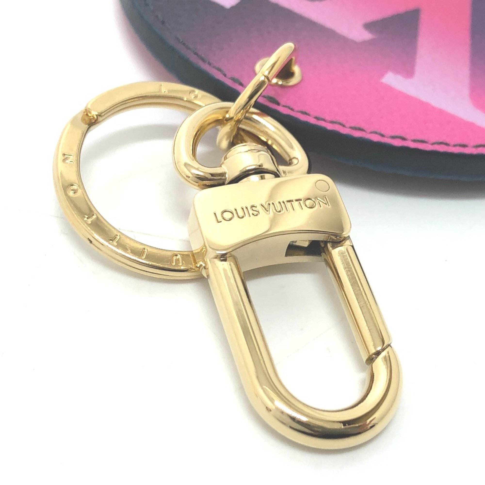 Louis Vuitton M00665 Monogram Gradient bag charms and accessories Key Holder purple GoldHardware