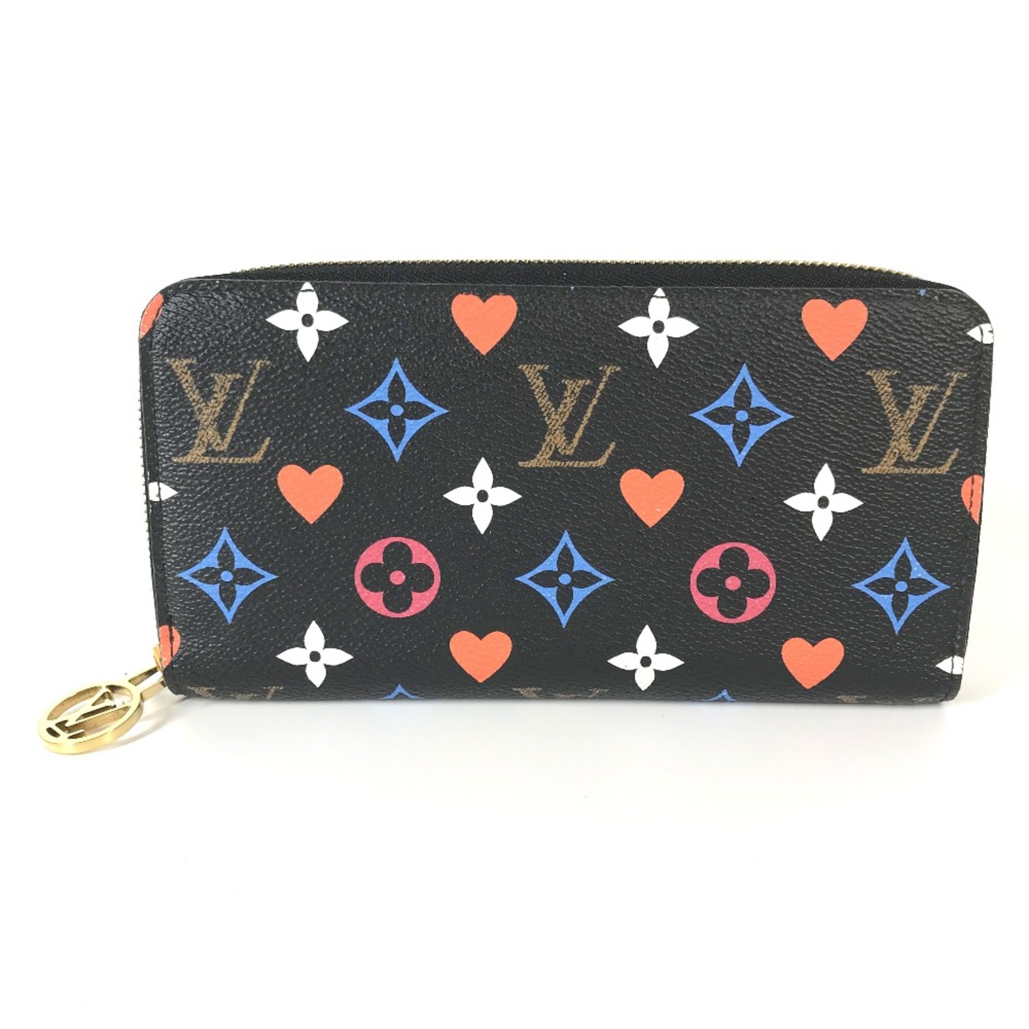 Louis Vuitton M80323 Game on Monogram Zip Around Long Wallet Noir Black