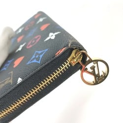 Louis Vuitton M80323 Game on Monogram Zip Around Long Wallet Noir Black