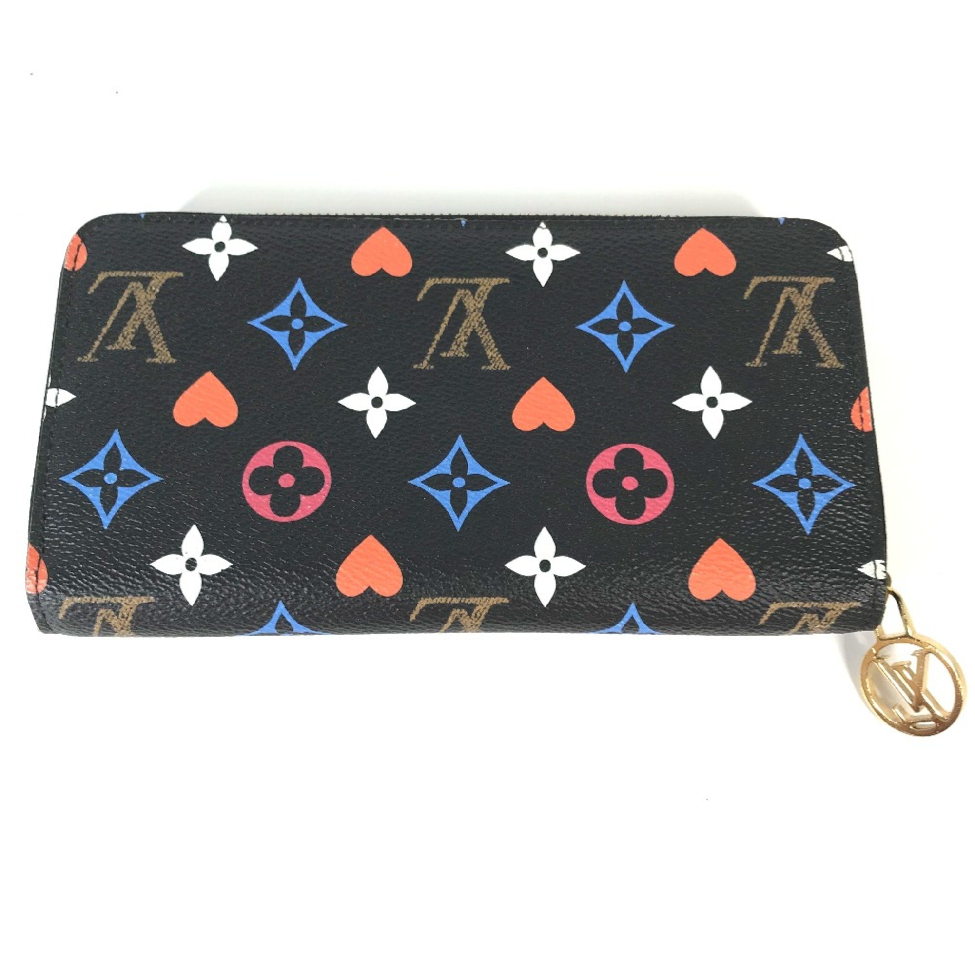 Louis Vuitton M80323 Game on Monogram Zip Around Long Wallet Noir Black