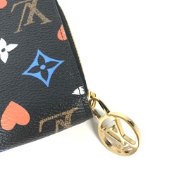 Louis Vuitton M80323 Game on Monogram Zip Around Long Wallet Noir Black