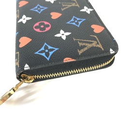 Louis Vuitton M80323 Game on Monogram Zip Around Long Wallet Noir Black