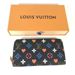 Louis Vuitton M80323 Game on Monogram Zip Around Long Wallet Noir Black