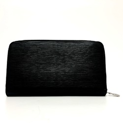 Louis Vuitton M63852 Epi Zip Around Long Wallet Black SilverHardware