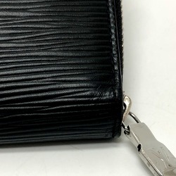 Louis Vuitton M63852 Epi Zip Around Long Wallet Black SilverHardware