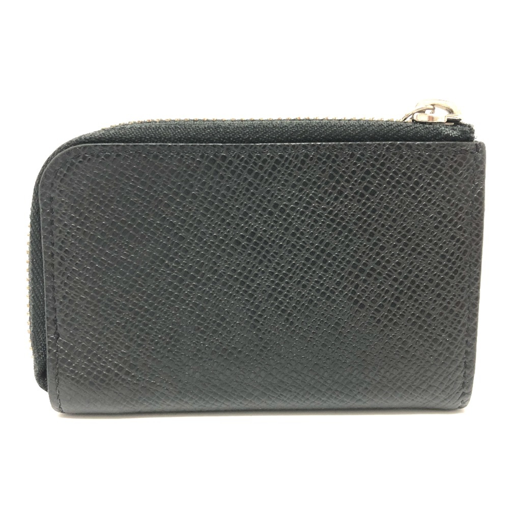 Louis Vuitton M63375 Taiga Coin Compartment coin purse Black SilverHardware