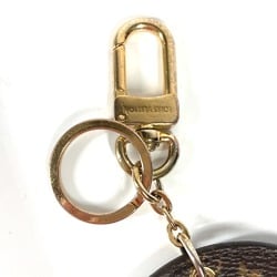 Louis Vuitton M63761 Monogram round heart Bag Charm Key Holder Brown pink