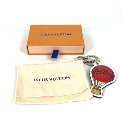 Louis Vuitton M68668 Damier Graphite Bag Charm Key Holder Brown Red