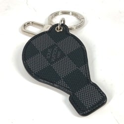 Louis Vuitton M68668 Damier Graphite Bag Charm Key Holder Brown Red