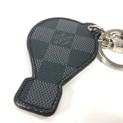 Louis Vuitton M68668 Damier Graphite Bag Charm Key Holder Brown Red