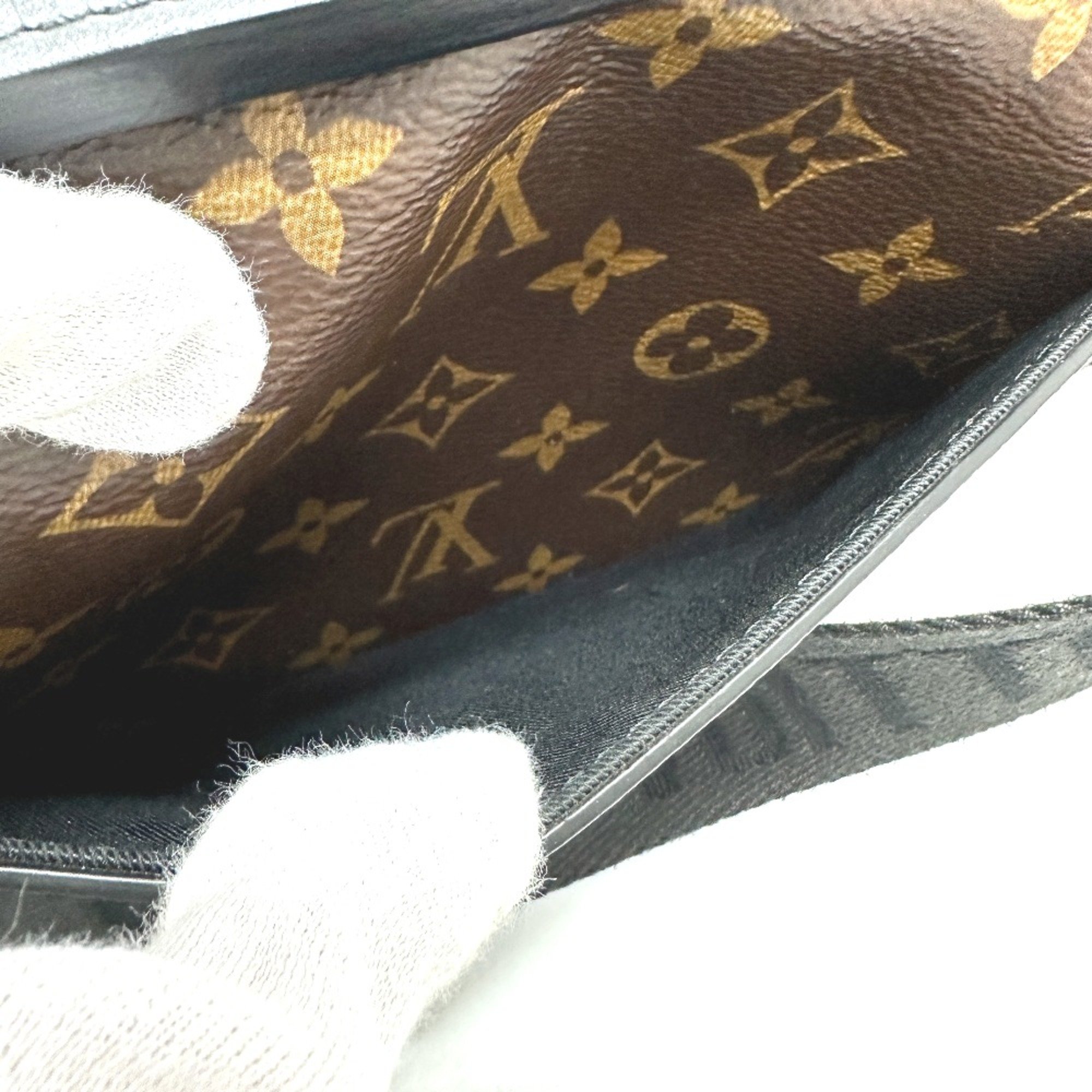 Louis Vuitton M45864 Monogram waist pouch bag Shoulder Bag Brown