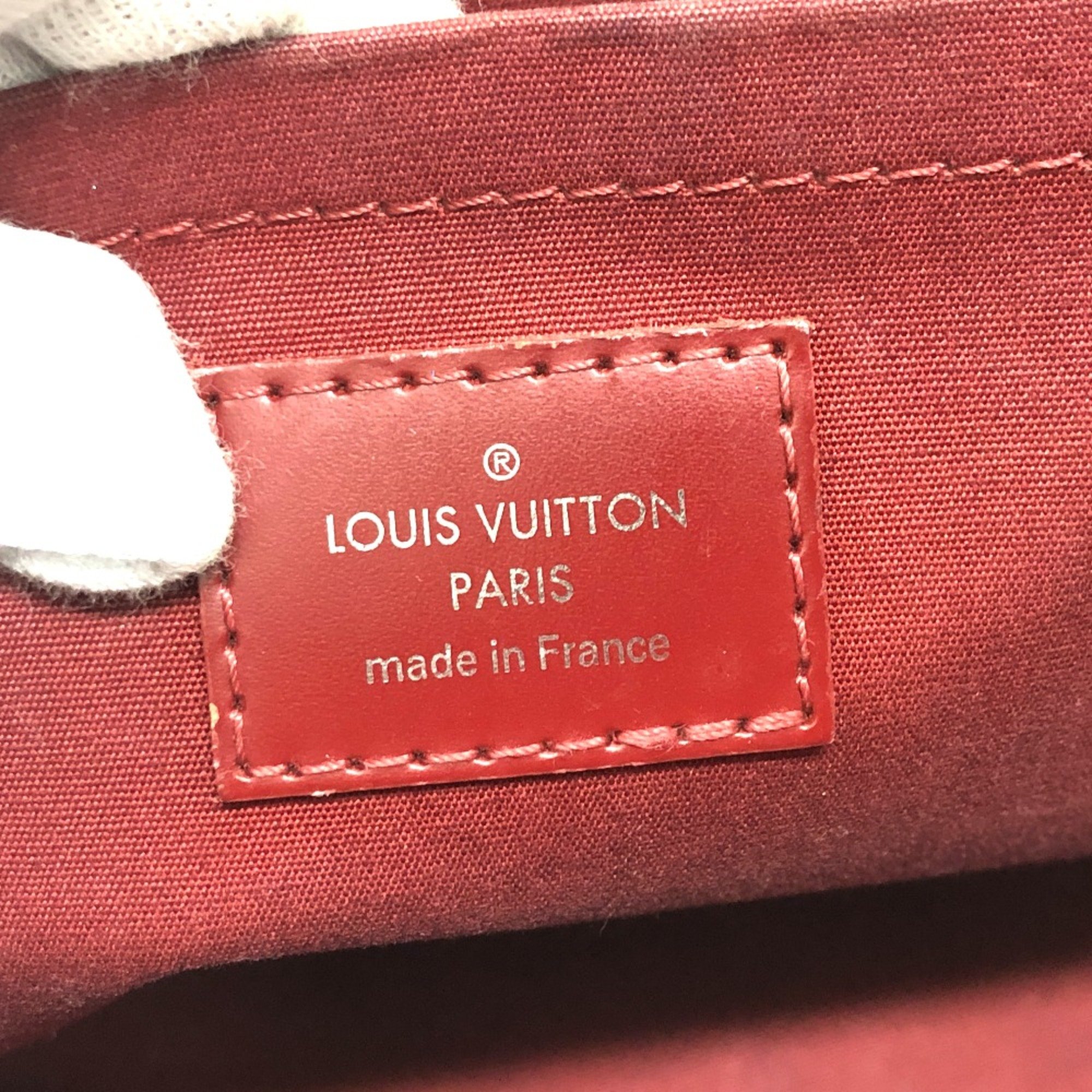 Louis Vuitton M5931M Epi Bag Mini Duffle Bag Shoulder Hand Bag Red SilverHardware