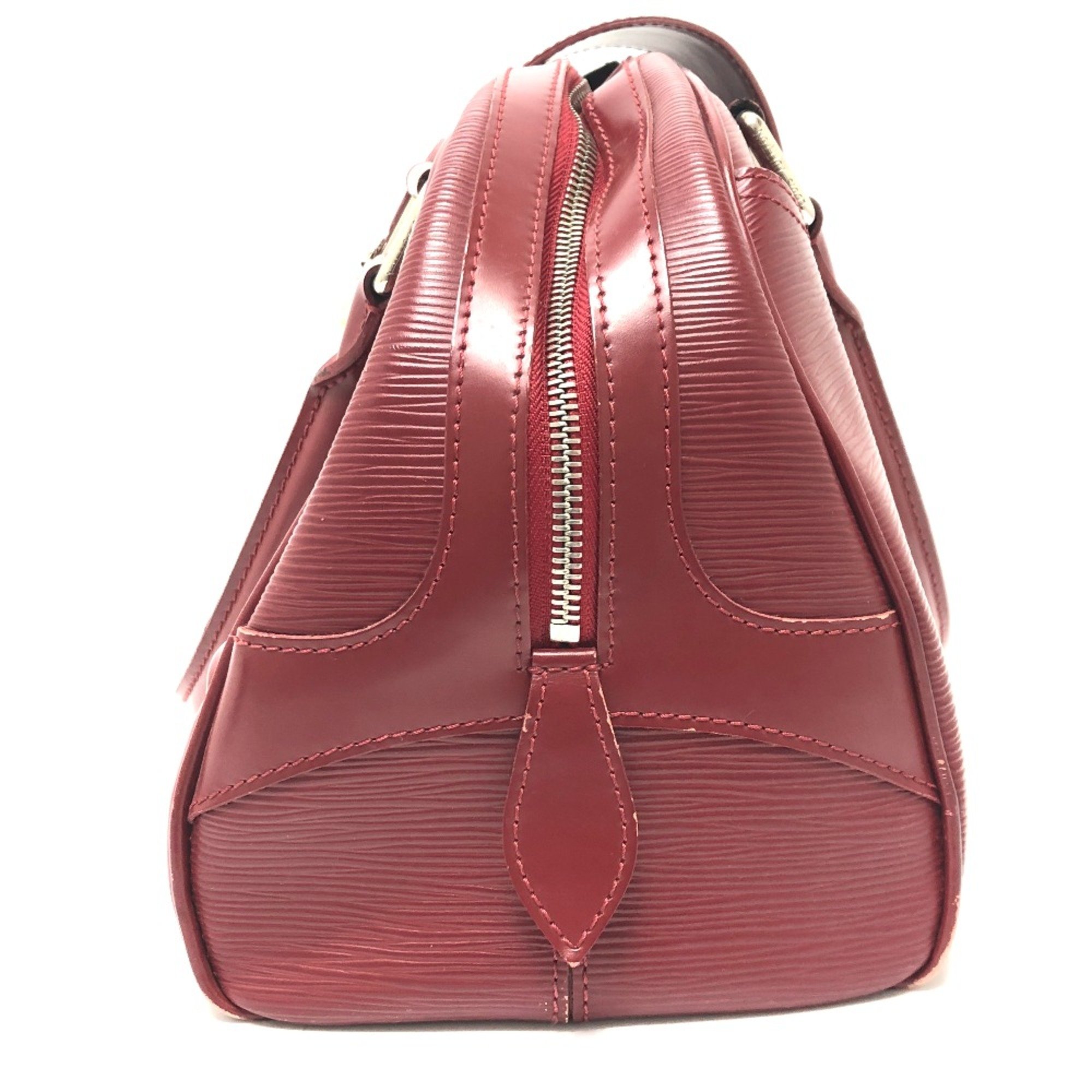 Louis Vuitton M5931M Epi Bag Mini Duffle Bag Shoulder Hand Bag Red SilverHardware