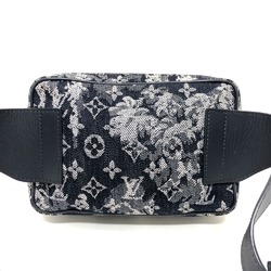 Louis Vuitton M57281 Monogram tapestry One Shoulder Bag body bag Navy SilverHardware