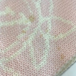 Louis Vuitton M70819 fringe Scarf pink White