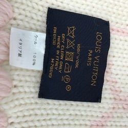 Louis Vuitton M70819 fringe Scarf pink White