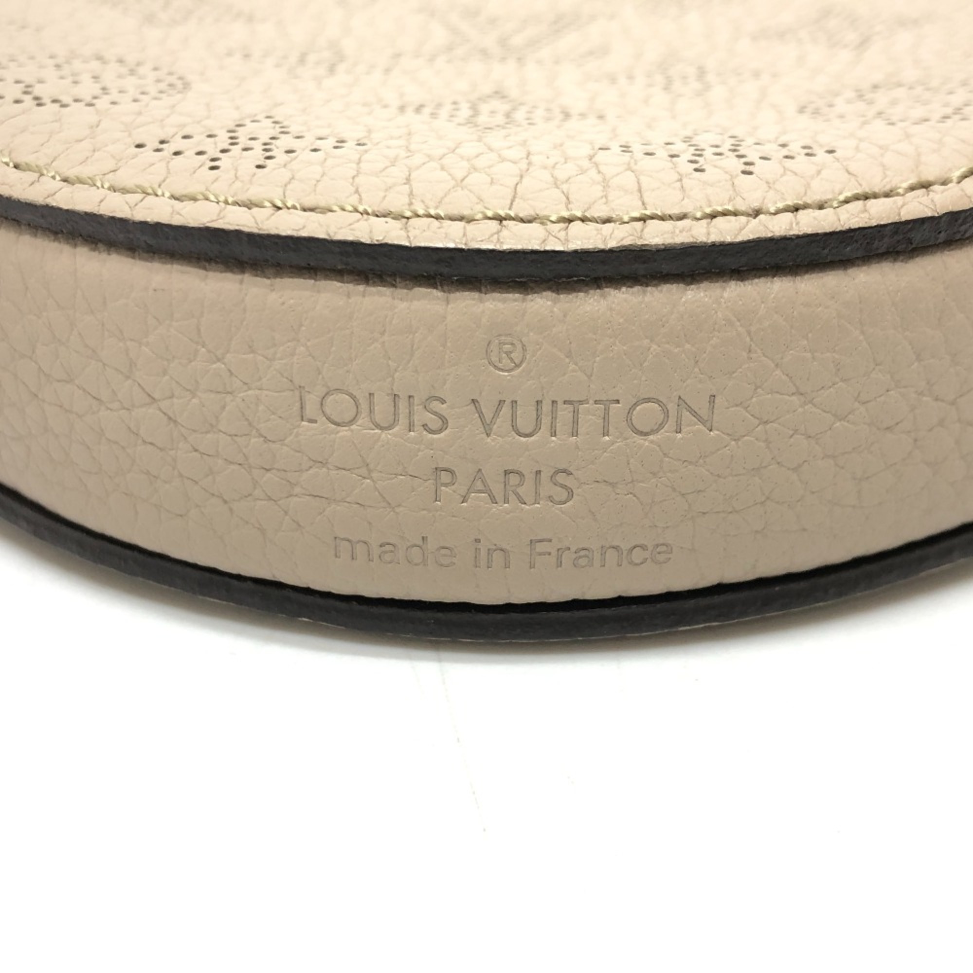 Louis Vuitton M57201 MonogramMahina Drawstring 2WAY Hand Bag Bag Shoulder Bag Beige SilverHardware