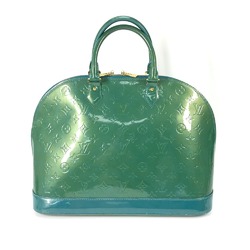 Louis Vuitton M93628 MonogramVernis Tote Bag Bag Glitter Hand Bag Blue galatic Green