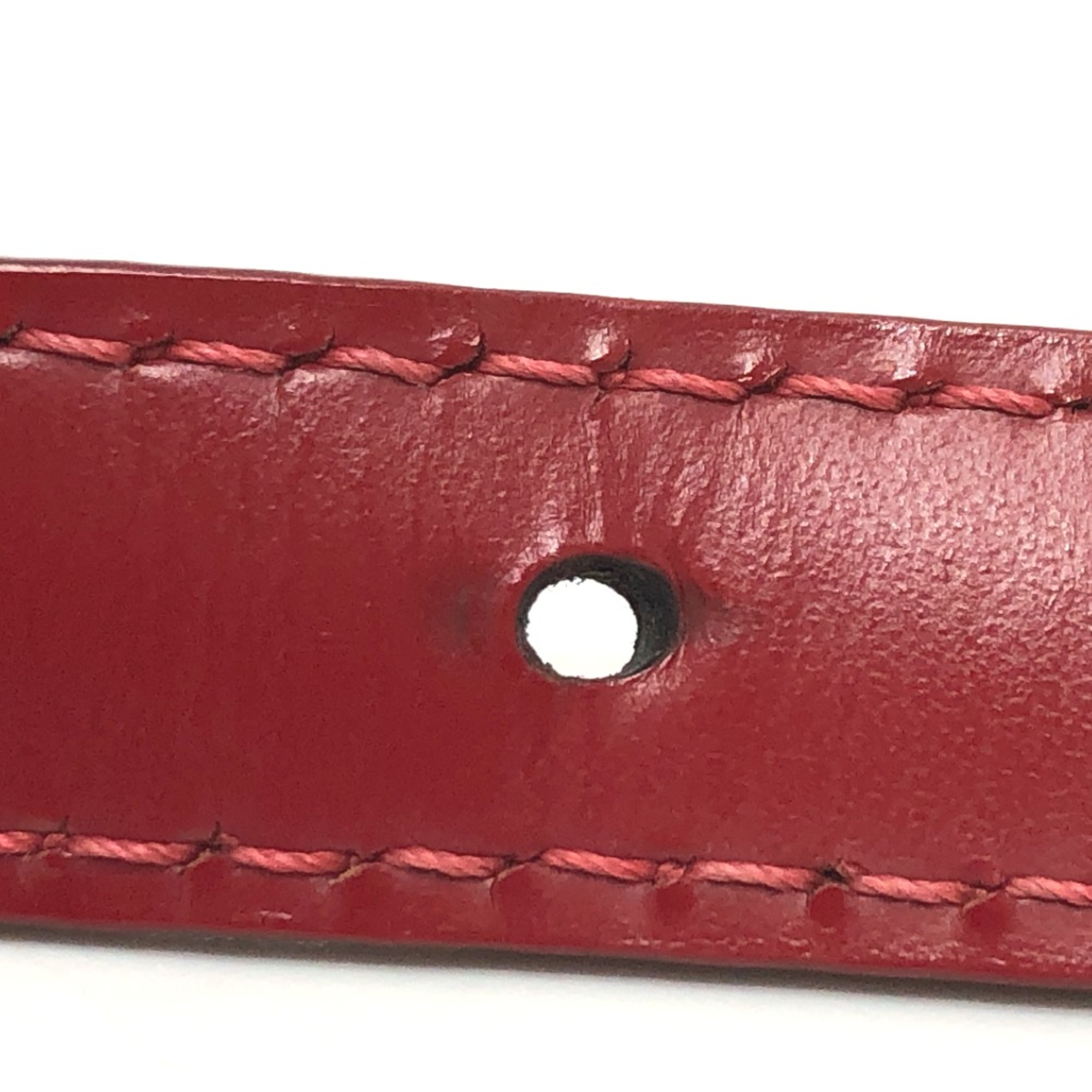 Louis Vuitton Shoulder strap Red SilverHardware