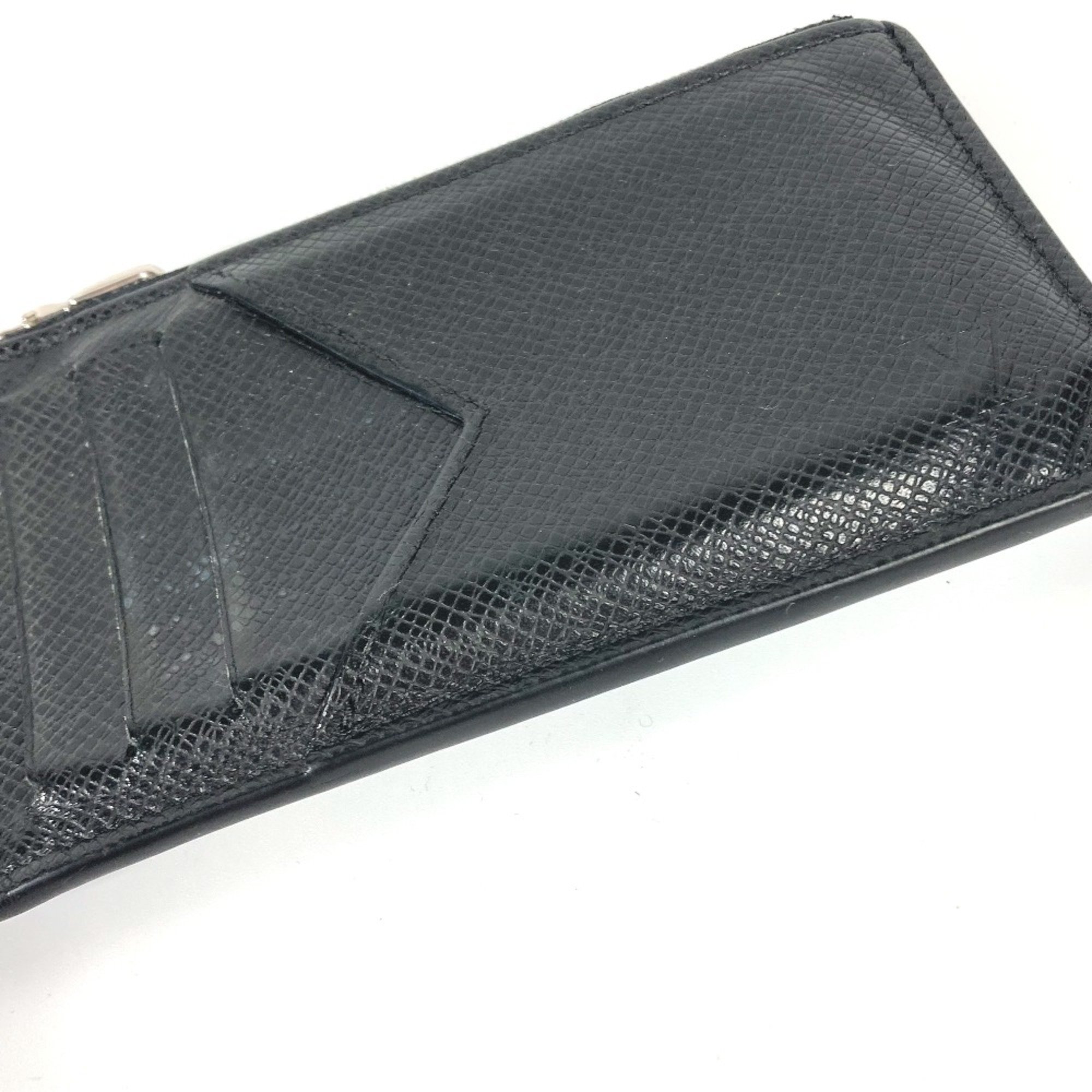 Louis Vuitton M62914 Taiga Fragment Case Coin Compartment Wallet coin purse Black