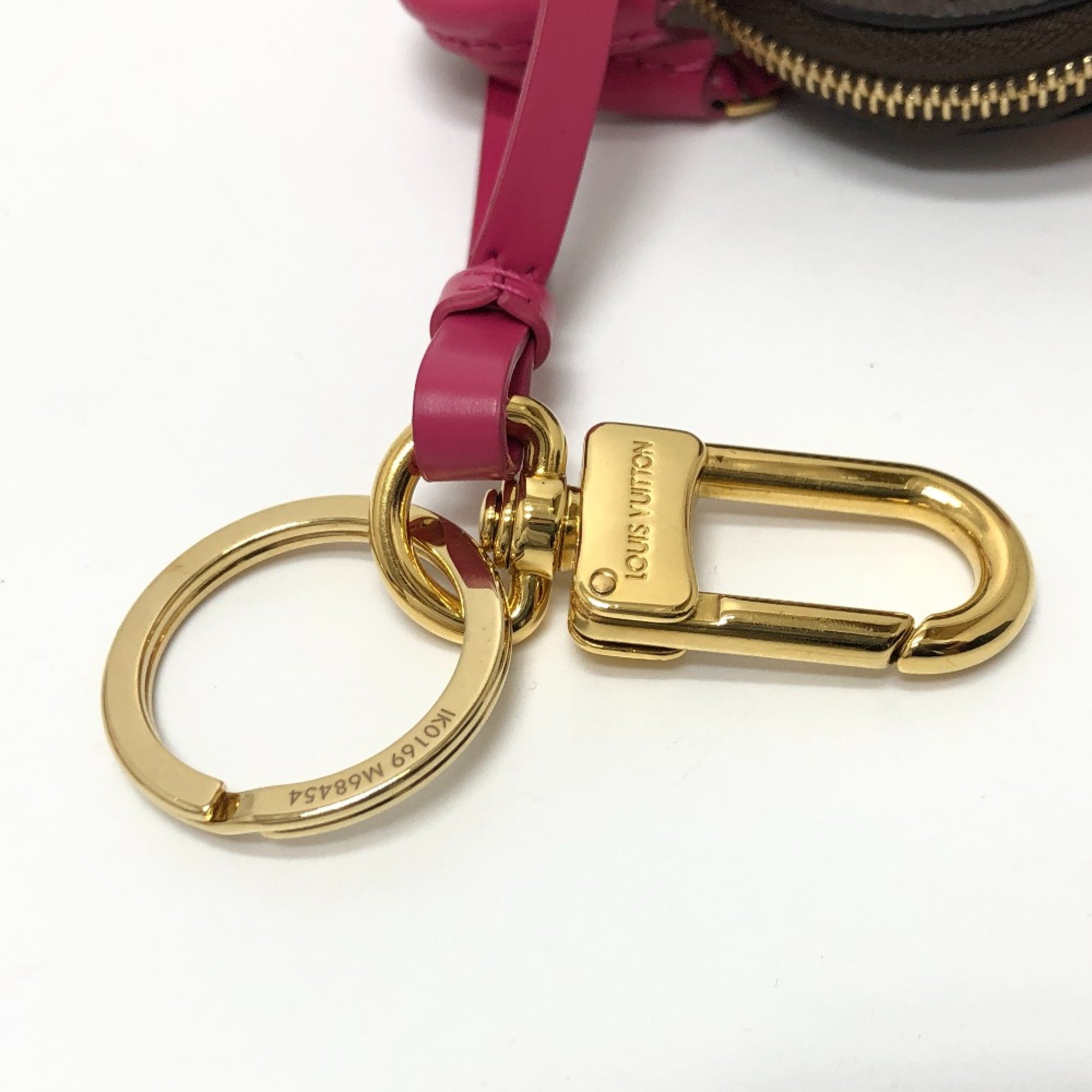 Louis Vuitton M68454 Monogram Key Holder Bag Charm Purple Based Multicolore/GoldHardware