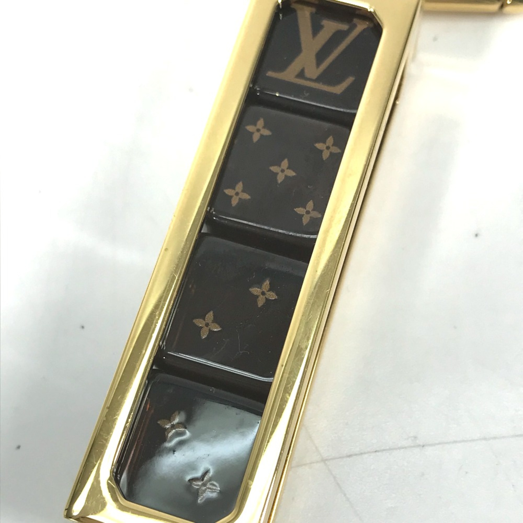 Louis Vuitton MP2072 supereme collaboration supreme Back charm Key Holder Brown Gold