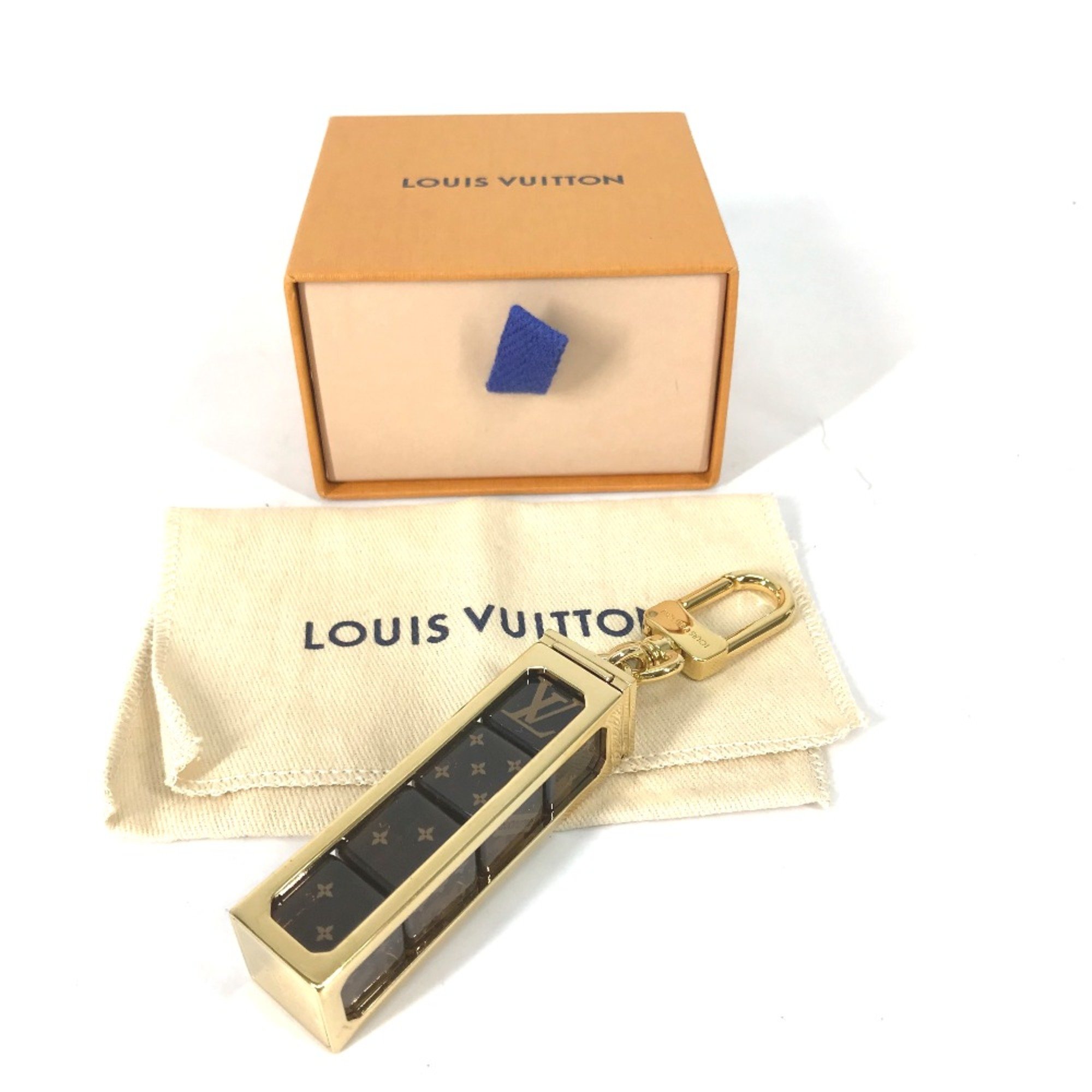 Louis Vuitton MP2072 supereme collaboration supreme Back charm Key Holder Brown Gold