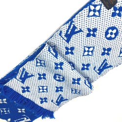 Louis Vuitton M71839 2018AW fringe Scarf blue White