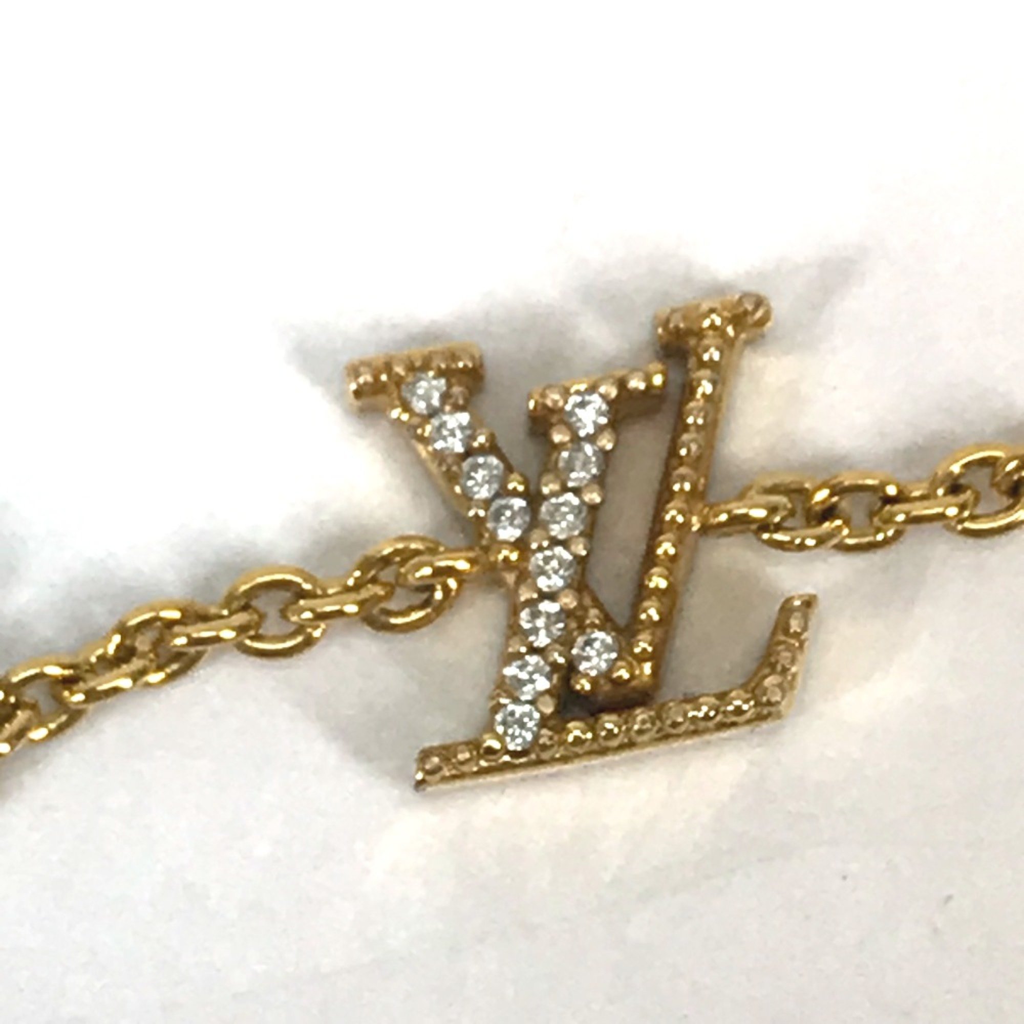 Louis Vuitton M00587 accessories rhinestones Chain Bracelet Gold