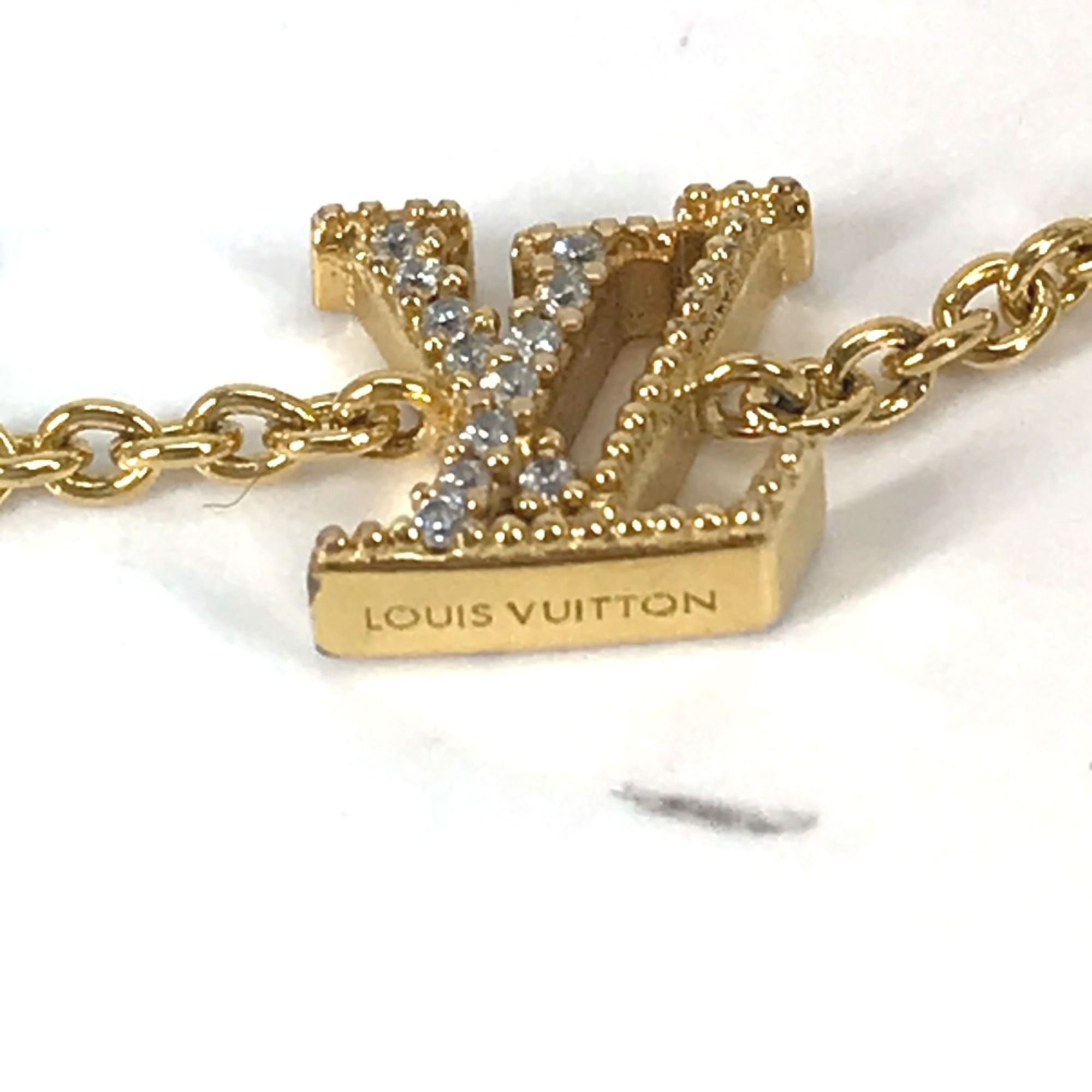 Louis Vuitton M00587 accessories rhinestones Chain Bracelet Gold