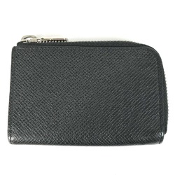 Louis Vuitton M63375 Taiga L-shaped zipper Wallet Coin Compartment coin purse Ardoise Black