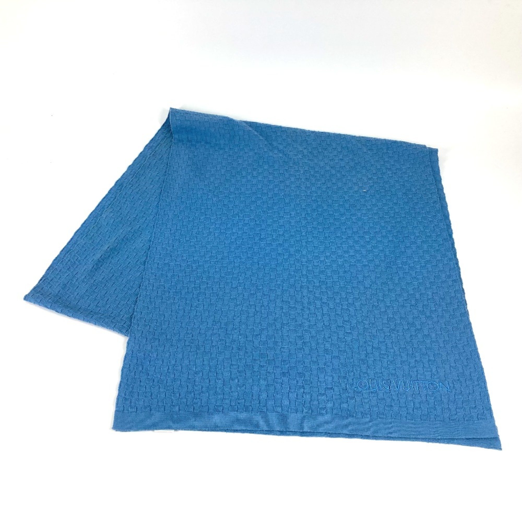 Louis Vuitton M75595 Micro Damier Scarf blue