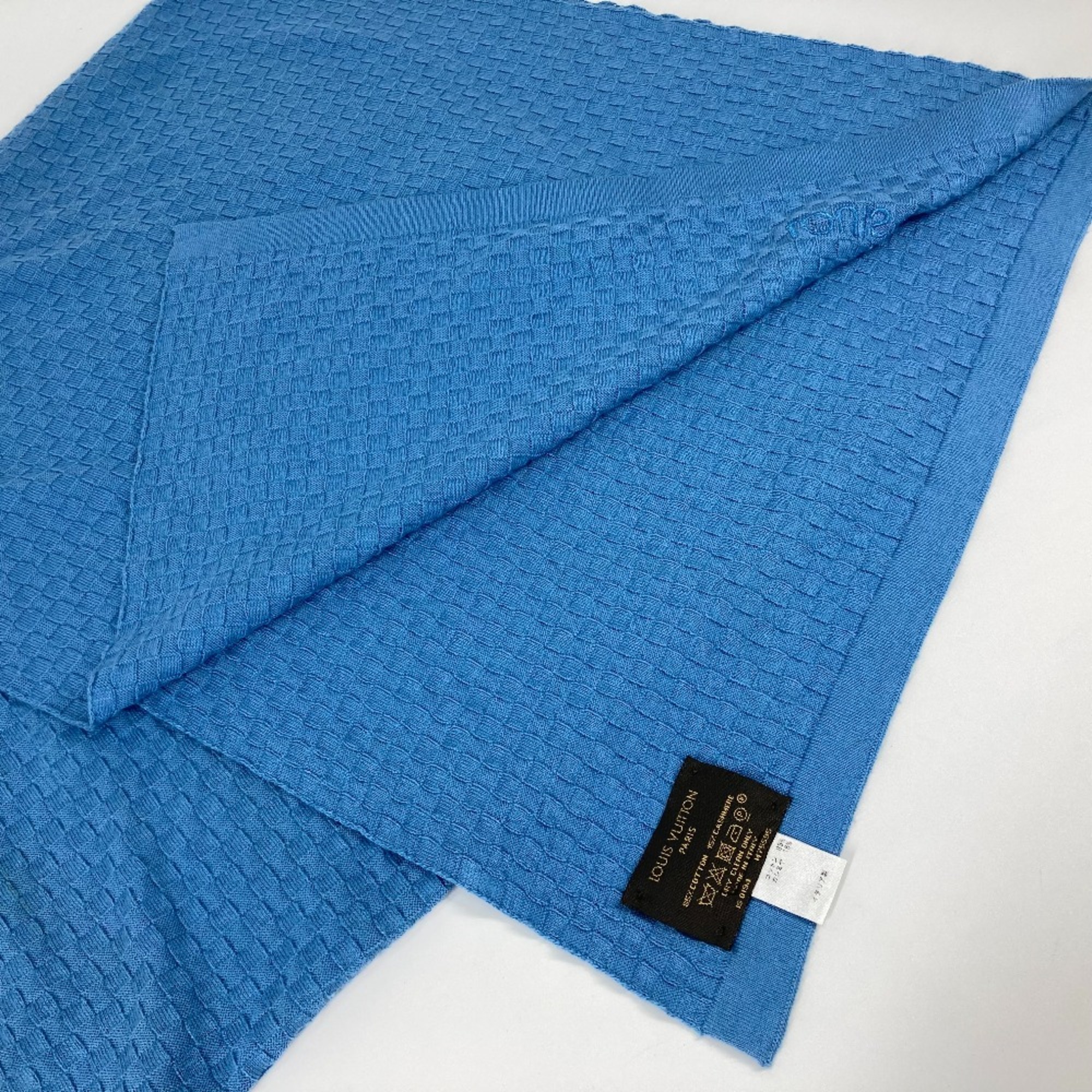 Louis Vuitton M75595 Micro Damier Scarf blue