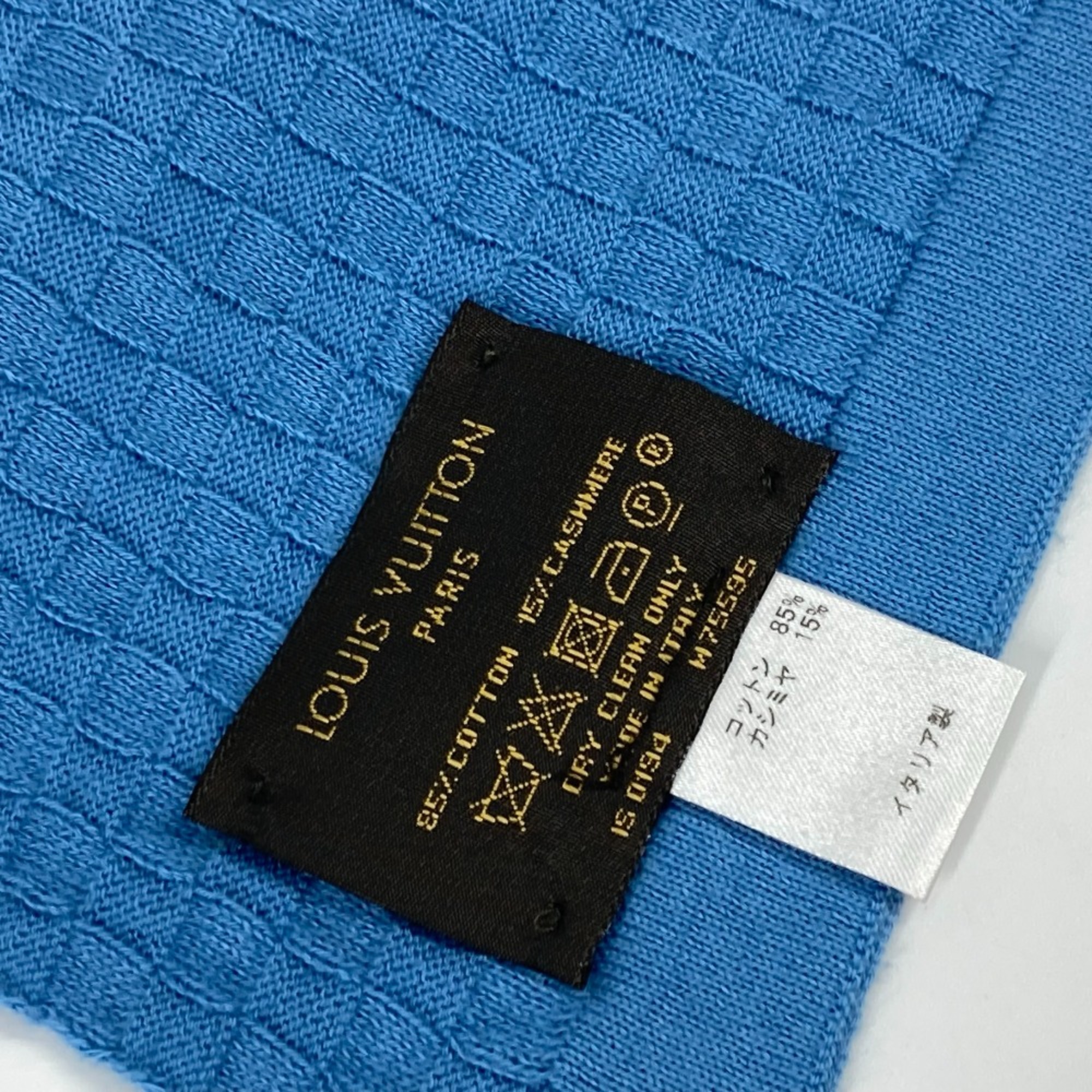 Louis Vuitton M75595 Micro Damier Scarf blue