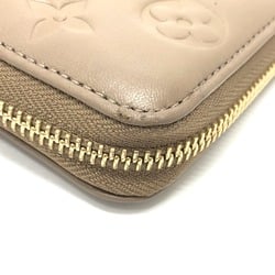 Louis Vuitton M81511 Monogram emboss Zip Around Long Wallet BeigeBased GoldHardware