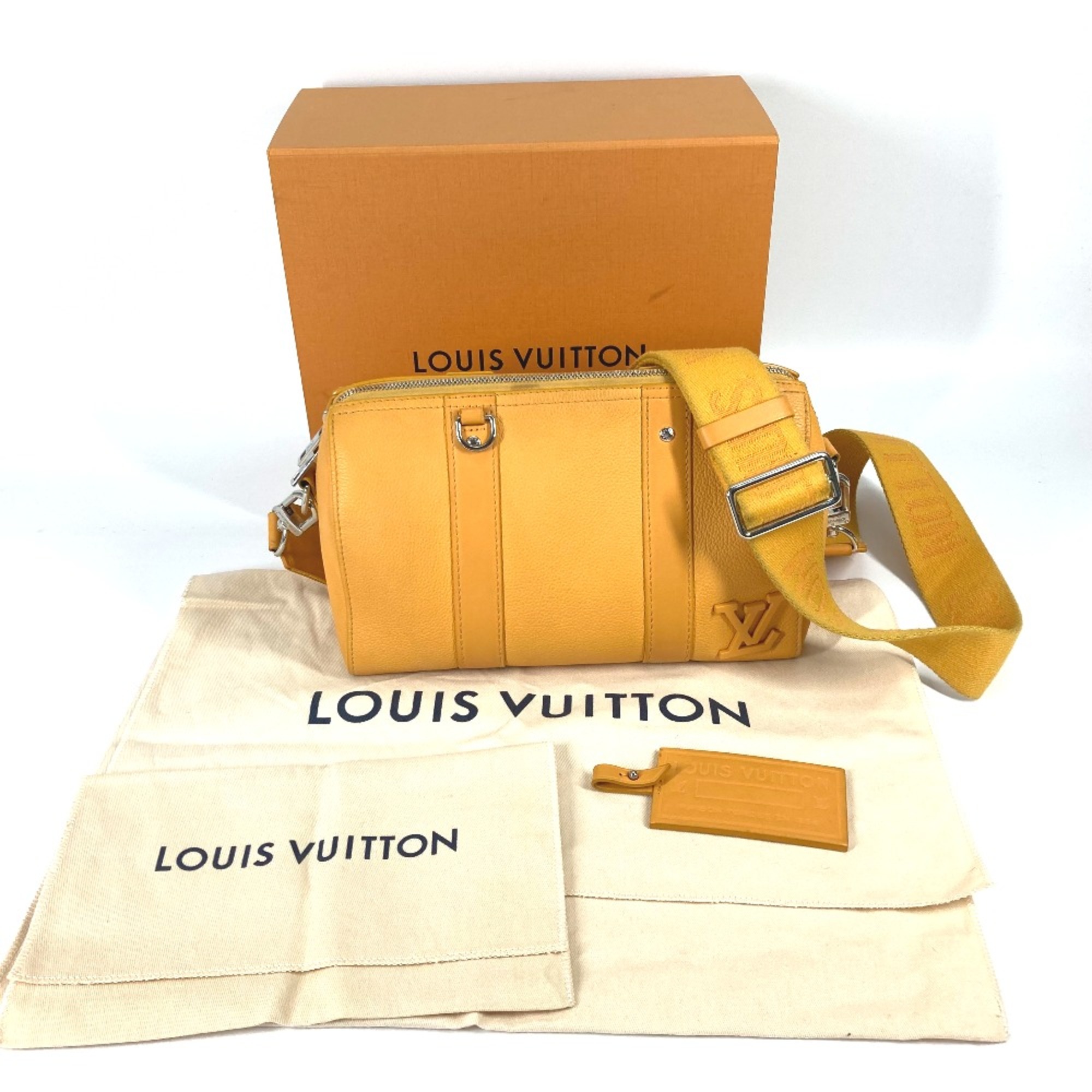 Louis Vuitton M21438 LV Aerogram 2WAY Crossbody Shoulder Bag yellow