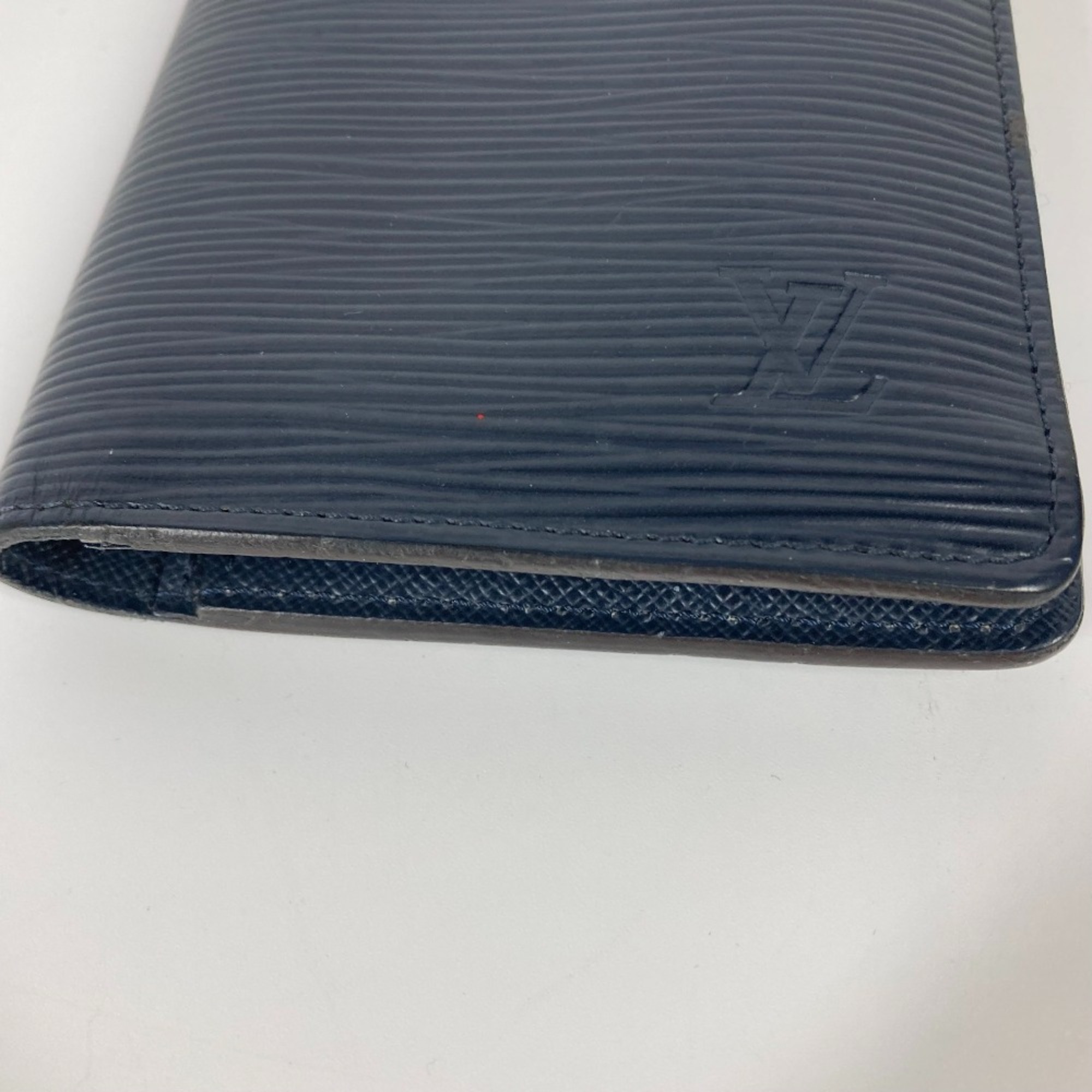 Louis Vuitton M61816 Epi Two fold Long Wallet Blue Marine Navy