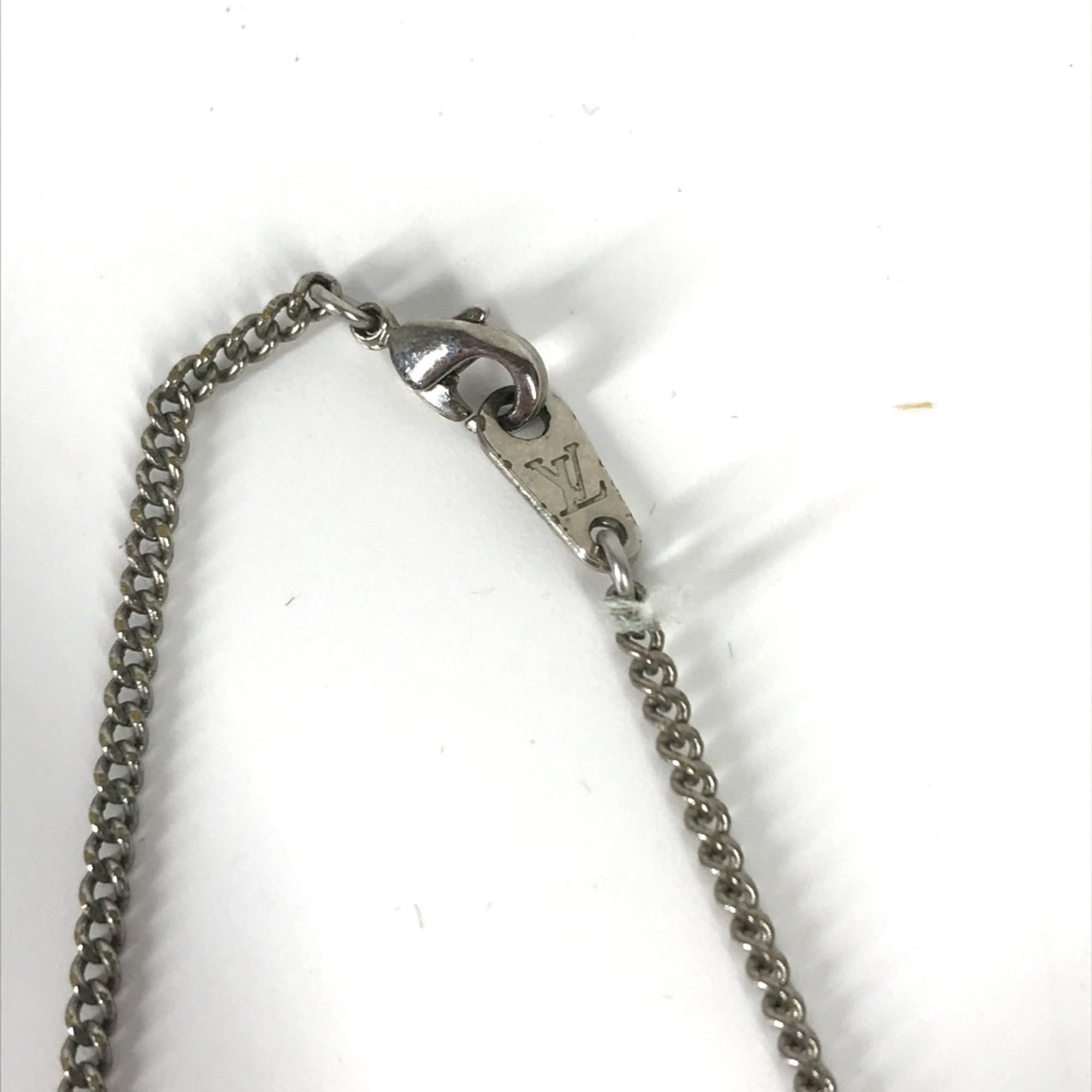 Louis Vuitton MP2142 Chain accessories Necklace Orange Silver