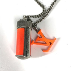 Louis Vuitton MP2142 Chain accessories Necklace Orange Silver