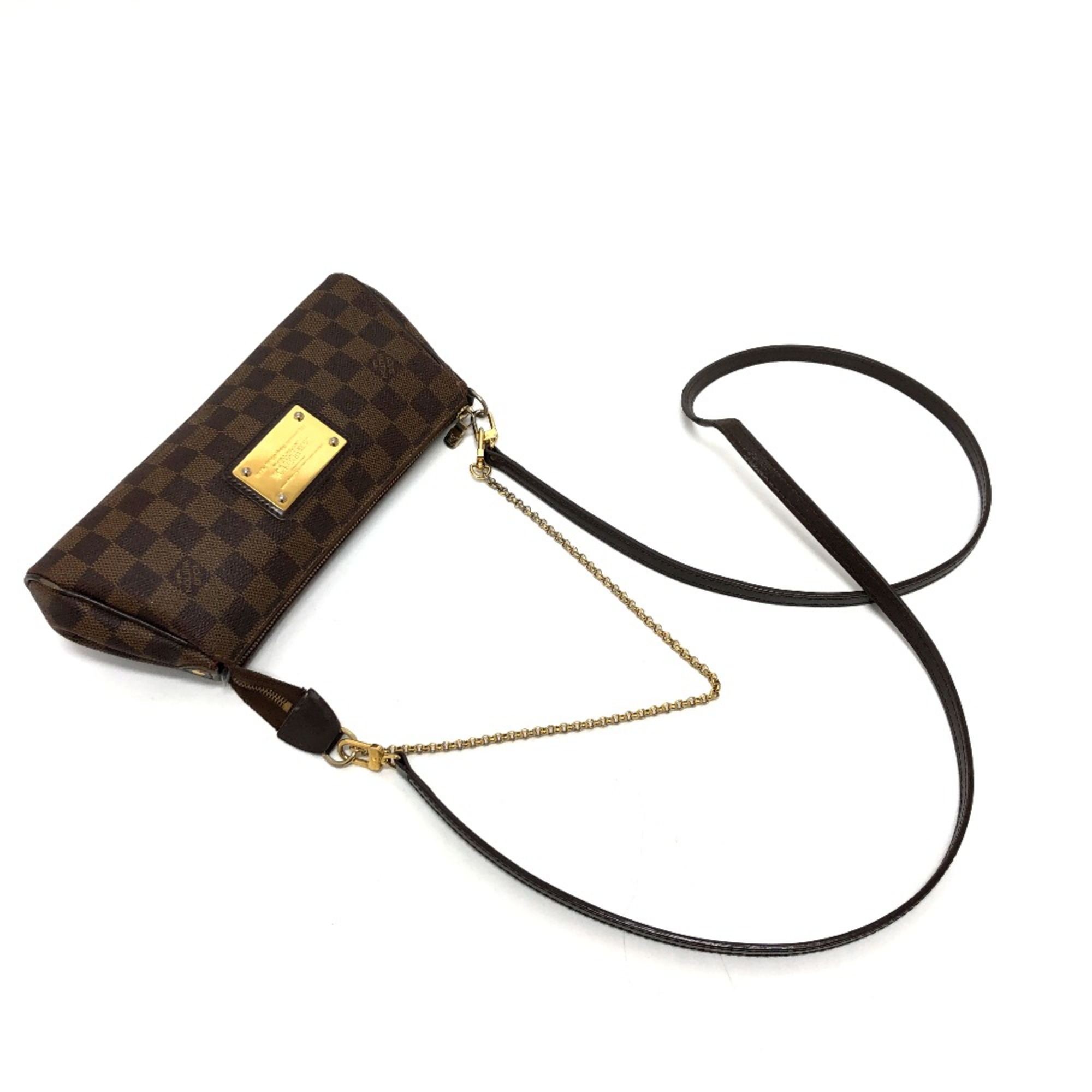 Louis Vuitton N55213 Damier 2WAY bag Shoulder Bag Brown GoldHardware