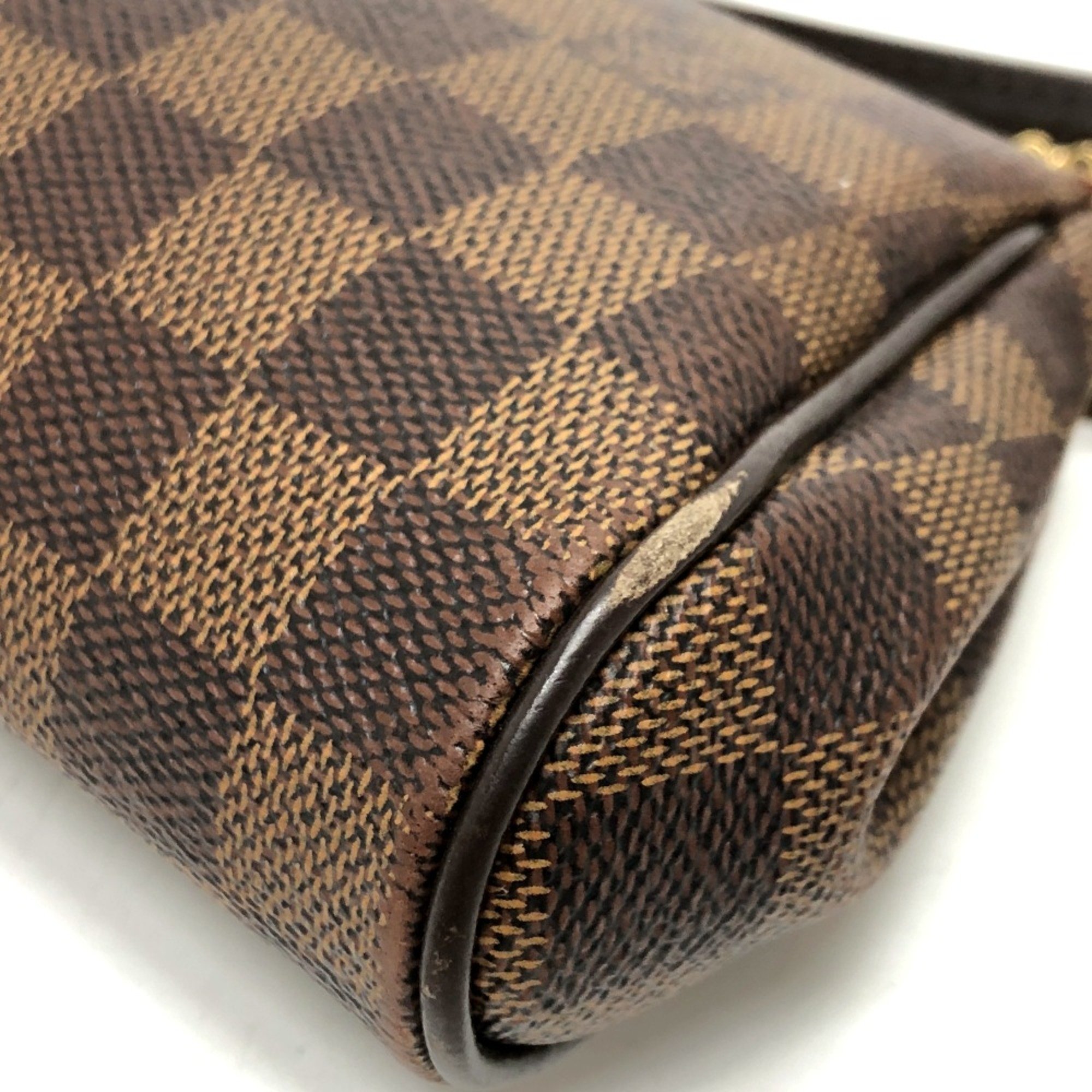 Louis Vuitton N55213 Damier 2WAY bag Shoulder Bag Brown GoldHardware