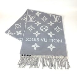 Louis Vuitton M77727 fringe Scarf Gryclair gray