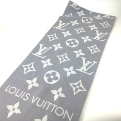 Louis Vuitton M77727 fringe Scarf Gryclair gray