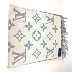 Louis Vuitton M77727 fringe Scarf Gryclair gray