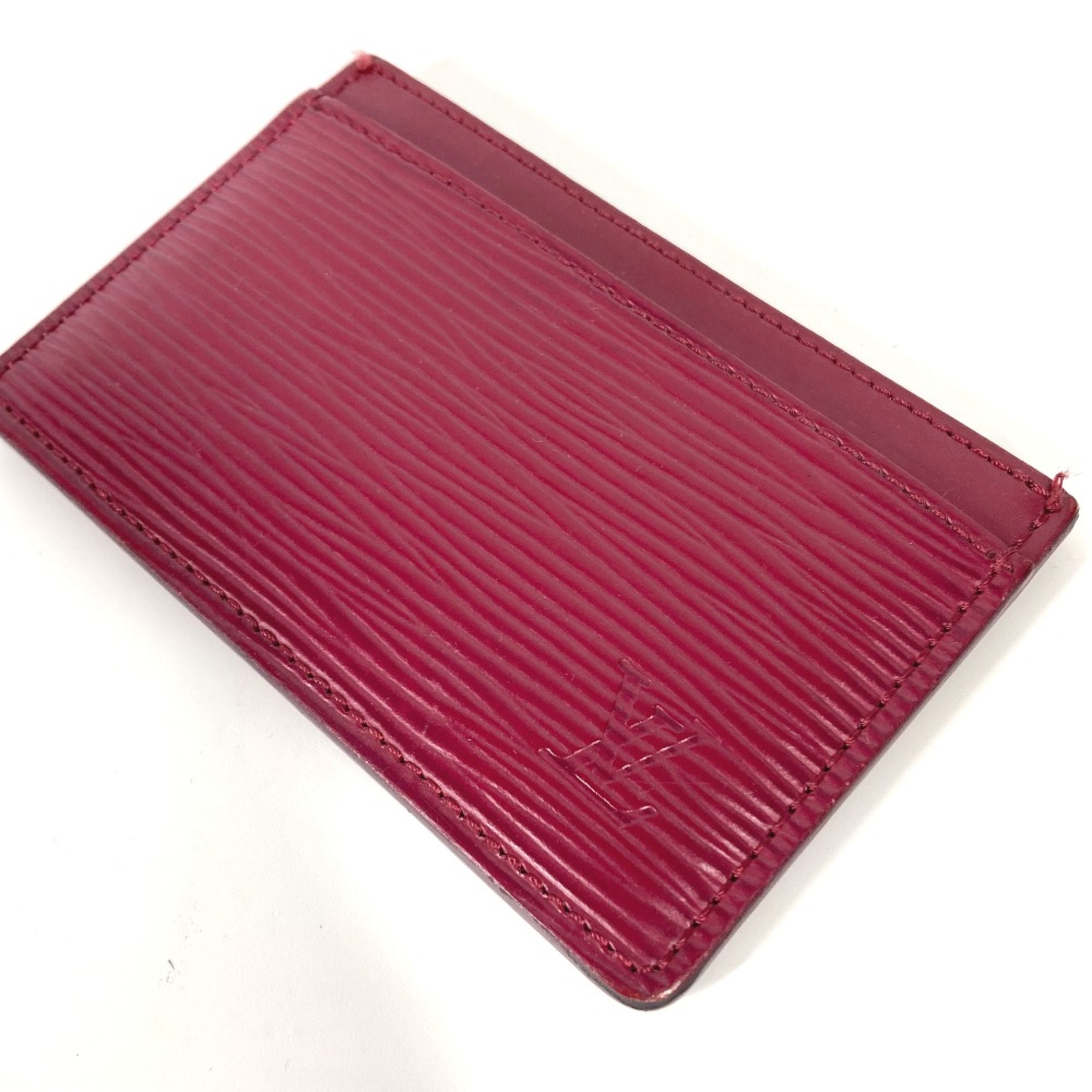 Louis Vuitton M60327 Epi Business Card Holder Pass Case Card Case Fuchsia pink